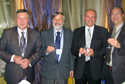Photo, left to right: Academician Mikhail Zgurovsky, Rector, National Technical University of Ukraine, Kyiv Polytechnic Institute, and member of CODATA Executive Committee; Academician Alexander Gliko, Director of the Schmidt Institute of Physics of the Earth, Russian Academy of Sciences; Prof. Alexei Gvishiani, Director of the Geophysical Center of the Russian Academy of Sciences and former CODATA Vice President; Robert Chen, Director of CIESIN and CODATA Secretary General.